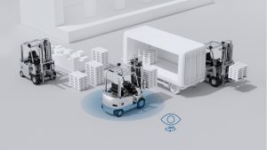 Система контролю оточення для вилкових навантажувачів від Bosch