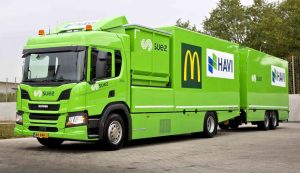 У Нідерландах сміття з McDonald's вивозитиме незвичайна гібридна Scania