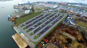 У паромного терминала в Свиноуйсьце построят парковку почти на 300 грузовиков