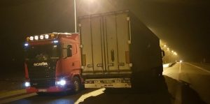 Результати нічної перевірки вантажівок під польською