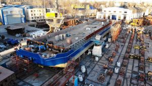 «НІБУЛОН» готує до спуску перше несамохідне судно проекту В1500