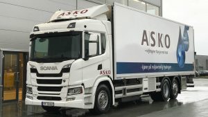 Норвезька ASKO тестує водневі вантажівки Scania
