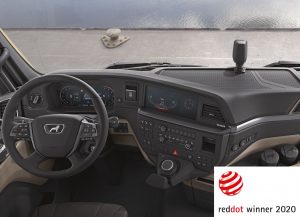 MAN отримав нагороду Red Dot Award за робоче місце водія у новому поколінні вантажівок