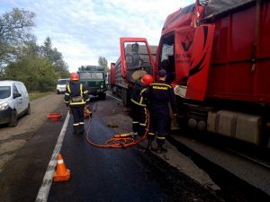 В Николаевской области произошло ДТП с участием пяти грузовиков