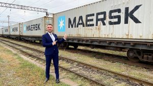 Maersk запустил первый грузовой поезд из Китая в Грузию