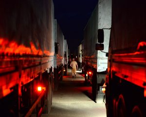 В следующем году Латвия откроет парковку для грузовиков на границе с Беларусью