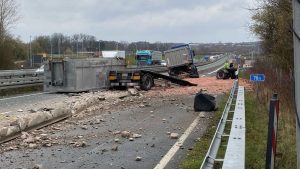 В Германии после ДТП на дорогу высыпалось 10 тонн мясных отходов