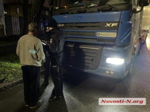 В центре Николаева водителя грузовика оштрафовали за выезд на «запрещенную» улицу