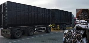 Германия: полиция задержала грузовик, который днем со значительным перегрузом перевозил металлолом