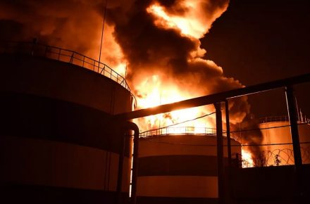 У Миколаєві сталася пожежа на олійному терміналі
