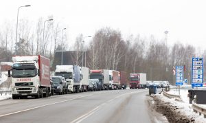 Литва: для вантажівок очікування в деяких ПП на кордоні з РБ збільшилося на десять годин