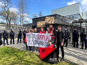 Протест в Германии: перевозчик Agmaz & Luk решил устроить ответный пикет