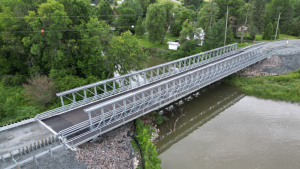 На Закарпатье строят первый модульный мост
