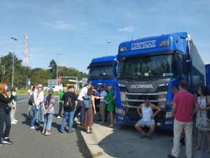 Страйк у Грефенхаузені: водії демонструють накладні, а Mazur Group пропонують позбавити ліцензії