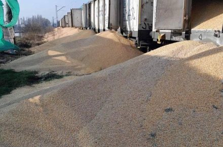 На польській залізничній станції пошкодили 160 тонн українського зерна