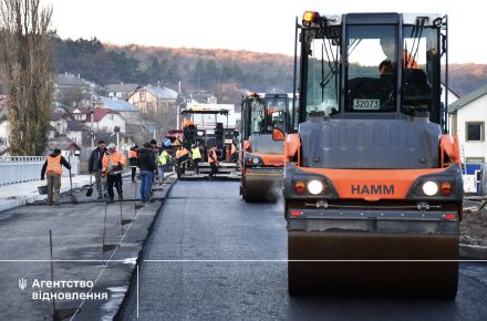 В Теребовле заасфальтировали мост на трассе М-19