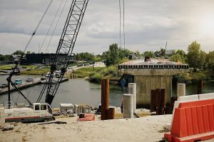 Продовжується ремонт моста на дорозі Р-69 Київ – Вишгород – Десна – Чернігів