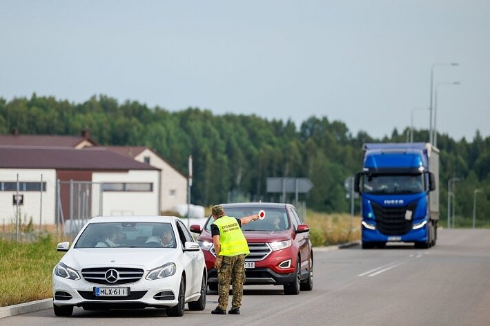 Погранслужба Литвы: на пограничном переходе Калвария на выезд в Польшу образовалась пробка