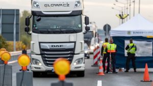 Германия: на границе с Польшей образовалась семикилометровая пробка