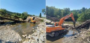 На Закарпатті триває будівництво нового мосту