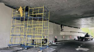 Продолжается строительство транспортной развязки на М-05 Киев – Одесса