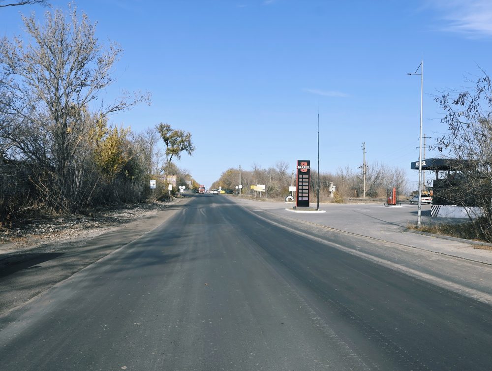 В Запорожье завершили восстановление участка на дороге М-18