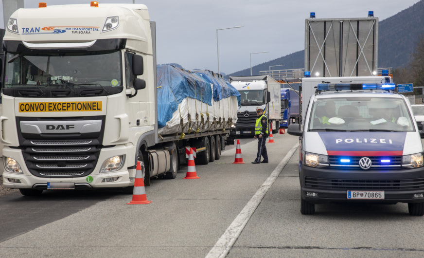 Австрия: Тироль обнародовал график блокировок на А12 в 2026 году