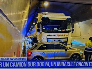 Франция: из-за слепой зоны водитель на Audi попал под грузовик