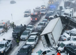 США: близько 45 автомобілів зіткнулися на міжштатній автостраді в Індіані