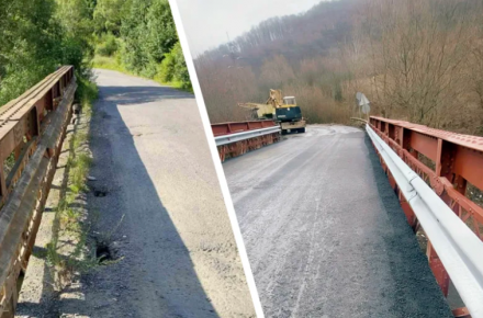 На Закарпатье возобновлено движение по мосту на дороге Т - 07 - 10