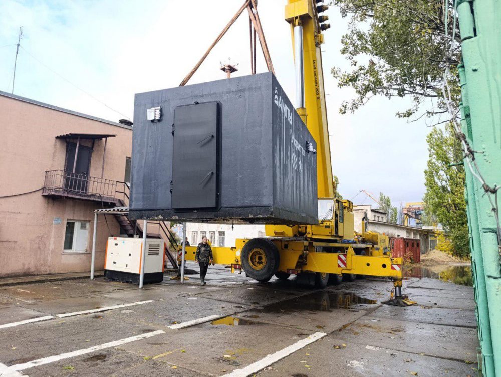 В портах Украины установили более 50 новых мобильных укрытий