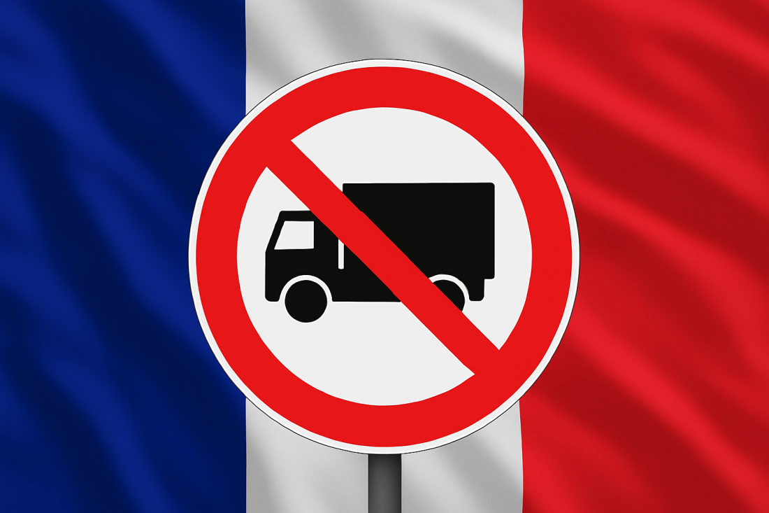 Франція: календар обмежень на рух великогабаритних автомобілів на 2026 рік з офіційними датами і правилами