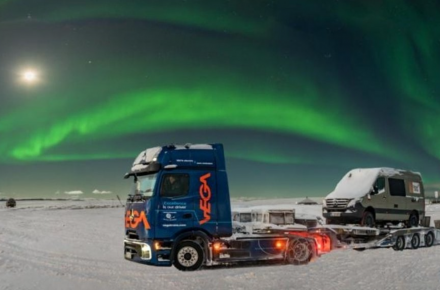 Mercedes-Benz eActros 600 впервые прошел арктический пробег eNordkapp Challenge