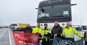 Нидерланды: еще один водитель литовского перевозчика объявил забастовку из-за отсутствия зарплаты