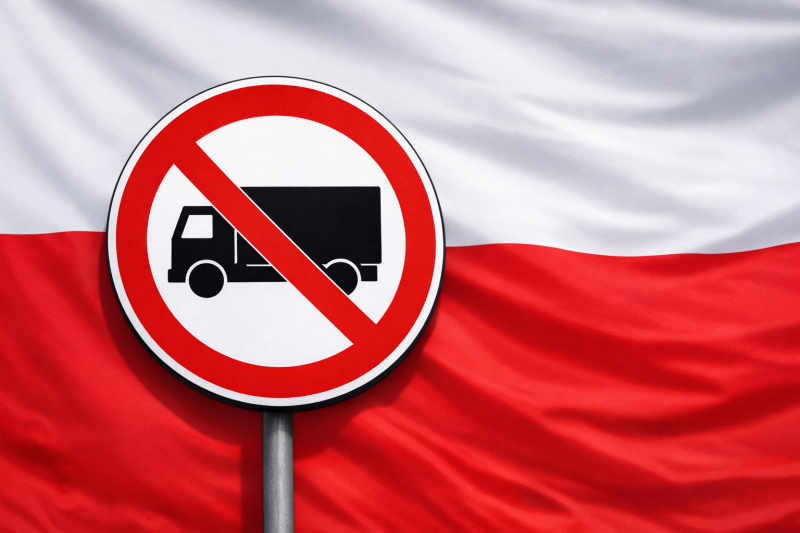 Пасхальные ограничения на движение грузовиков в Польше