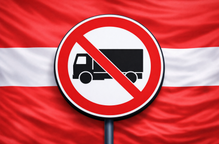 Австрия: введены новые запреты на движение грузовиков