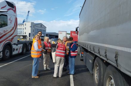 Faire Mobilität провели очередную акцию с участием водителей грузовиков