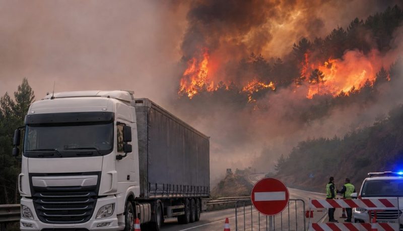 Іспанія: через пожежі закрито 46 ділянок доріг