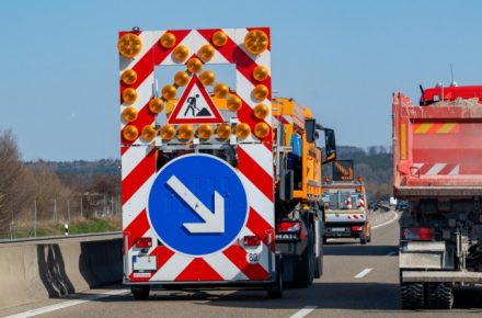 Германия: на A5 в направлении Карлсруэ ночью открыта только одна полоса из-за ремонтных работ на мосту