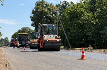 На дороге Р-75 в Одесской области продолжается ремонт