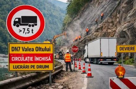 Румыния: продлены ограничения движения на трассе DN7 – Olt Valley