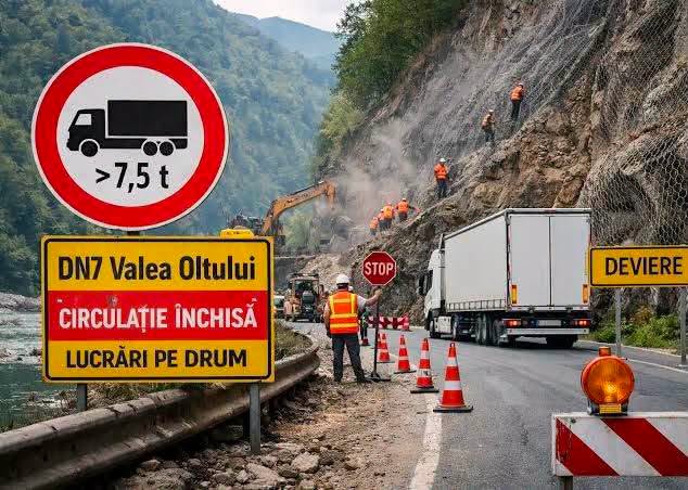 Румыния: продлены ограничения движения на трассе DN7 – Olt Valley
